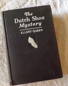 VTG Book THE DUTCH SHOE MYSTERY By Ellery Queen 1931 Small Black Hardcover - Picture 1 of 15