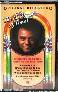 JOHNNY MATHIS "Johnny's Greatest Hits - The Best Of Times" Cassette CBS PCT34667 - Picture 1 of 4