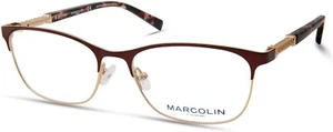 Marcolin Eyewear MA5022 049 Brown Metal Optical Eyeglasses Frame 54-17-140 MA RX - Picture 1 of 1