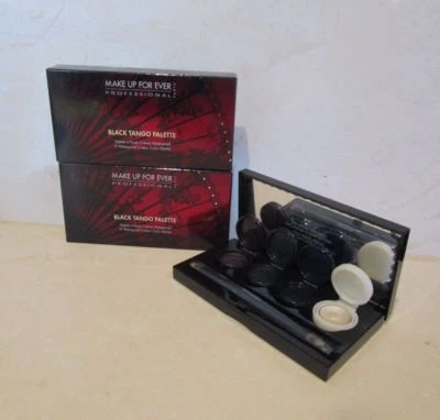 LOT OF 2 MAKE UP FOR EVER  BLACK TANGO PALETTE 4 WATERPROOF CREAM COLOR PALETTE - Image 1 of 2
