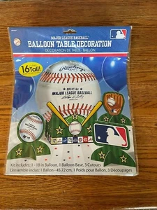 MLB BASEBALL FOIL BALLOON TABLE DECORATION CENTERPIECE KIT NEW - Picture 1 of 1