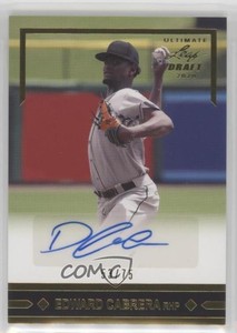 2020 Leaf Ultimate Draft 1991 Rookies Gold /75 Edward Cabrera #GLR-EC1 Auto
