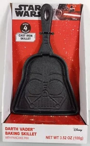Star Wars Disney Darth Vader Gusseisen Backpfanne mit Pfannkuchen Mix Neu in Packung - Bild 1 von 3