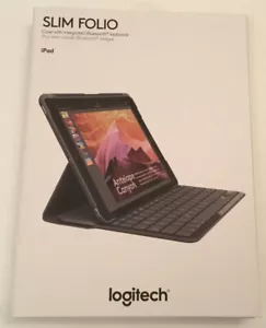 Logitech Slim Folio Keyboard Case with integrated Bluetooth keyboard - unused! - Picture 1 of 10