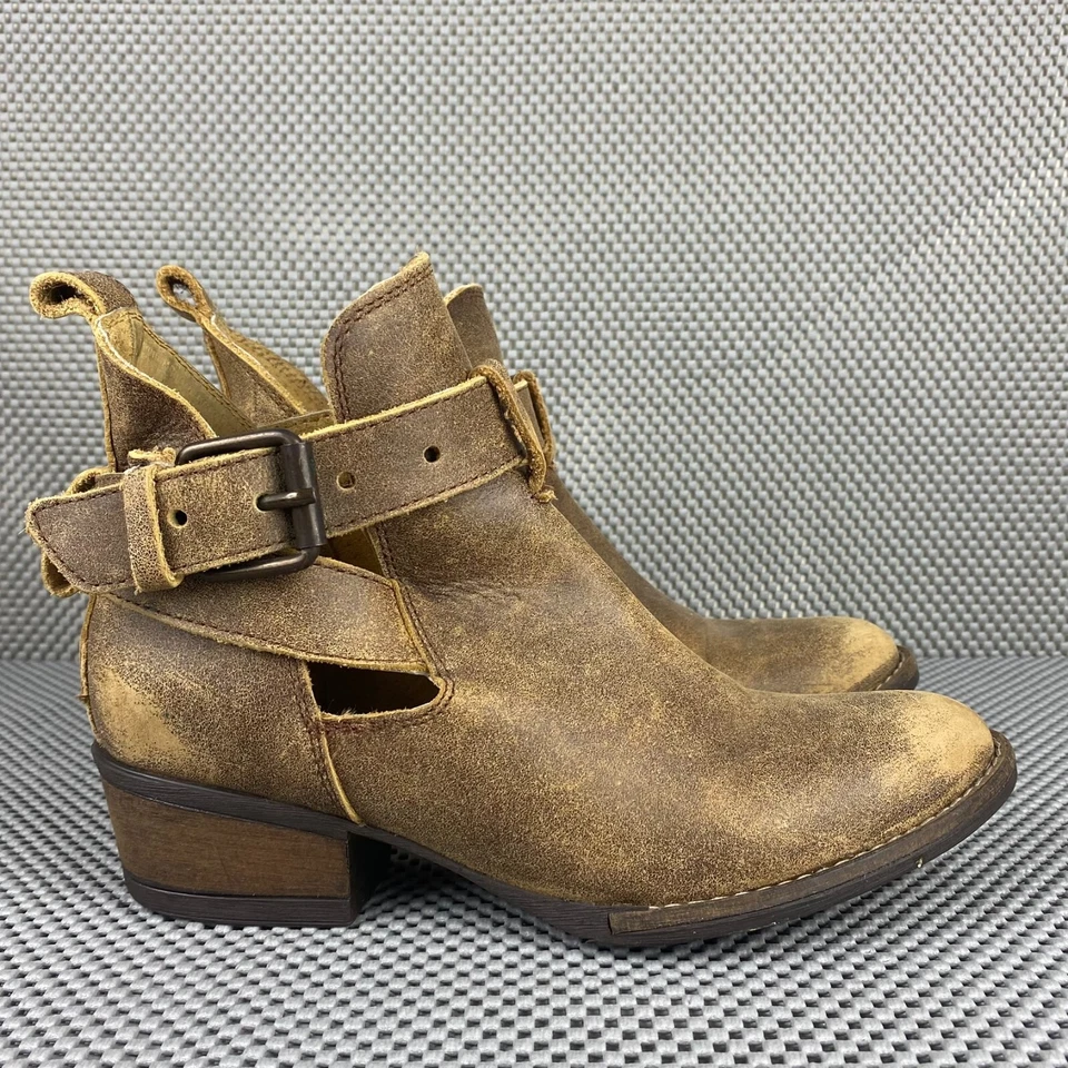 Very Volatile Ankle Boots Womens Size 7 Leather Distressed Western - Image 1 of 4