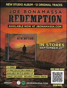 Joe Bonamassa Redemption Album 2018 Maskottchen Schallplatten Werbung 8 x 11 Werbedruck - Bild 1 von 3