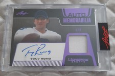 2021 Leaf Ultimate Sport Ultimate Auto Memorabilia Purple #AMTR1 Tony Romo 1/8!