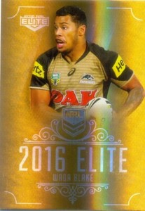 2016 NRL Elite Gold Card SG122 Waqa Blake - Penrith Panthers
