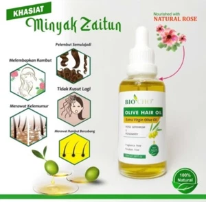 BIOCHO ZAITUN HAIR OLIVE OIL 100% NATURAL Strong Smooth Thickening Hair - Picture 1 of 4