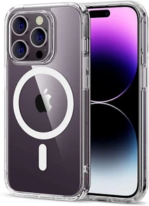 iPhone 14 Pro Case ESR HaloLock Magnetic Classic Hybrid Case Clear - Picture 1 of 4