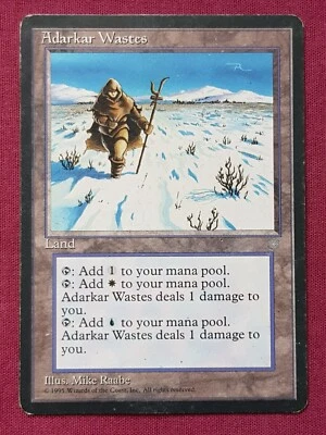 Magic The Gathering ICE AGE ADARKAR WASTES land card MTG - Image 1 of 2