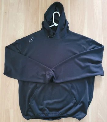 XARA Hombre XL Negro Pullover Sudadera Con Capucha Atlético Deportes Fútbol Fútbol Foto 1 de 4