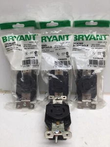 Bryant 72020FR L20-20 Locking Receptacle Outlet 20A 347/600V 3ØY (4 Pack) - Picture 1 of 6