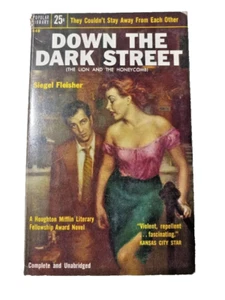 DOWN THE DARK STREET - 1955 VINTAGE EROTIC POCKET BOOK Siegel Fleisher - Picture 1 of 1