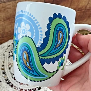 Vintage Mod Paisley Kaffeebecher Royal Norfolk - Bild 1 von 9