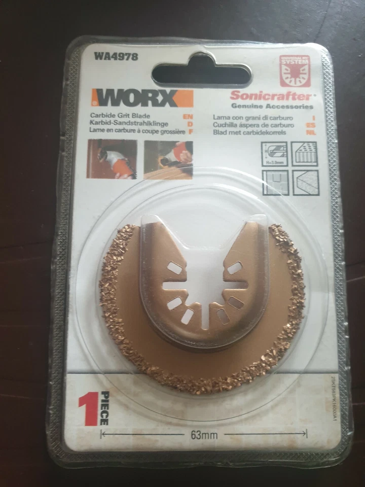WORX WA4978 Sonicrafter Oscillating Multitool Universal Carbide Grit Thick Blade - Image 1 of 1
