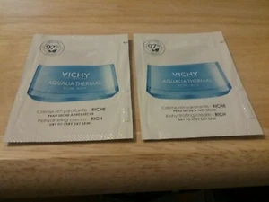 VICHY AQUALIA thermisch reiche Cremeproben 2 Packungen 1,5 ml frisch NEU - Bild 1 von 2