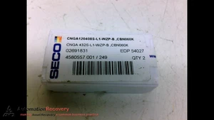 SECO CNGA120408S-L1-WZP-B CARBIDE INSERT,, NEW #313584 - Picture 1 of 4