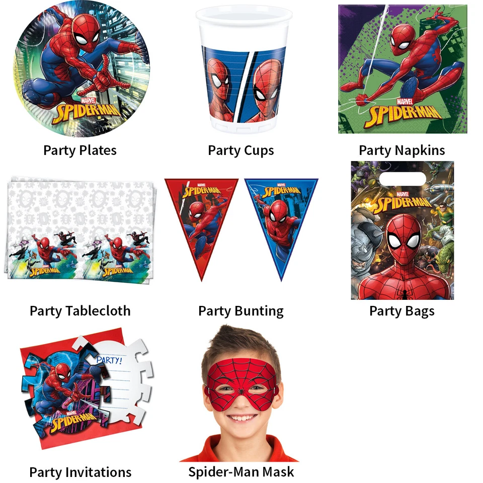 MARVEL SPIDER-MAN OFFICIAL PARTYWARE - PARTYWARE COMPLETE SELECTION - Image 1 of 1