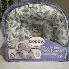 Boppy Head Support Noggin Nest Sage Watercolor Leaves with Pressure Reliev