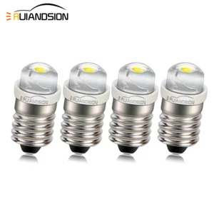 4pcs DC 1.5V E10 COB LED Bulb Screw Light for Torch Flashlight Lamp White 100LM - Picture 1 of 10