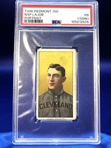 1909 T206 Nap LaJoie HOF Cleveland Portrait Piedmont 150 PSA 1,5 freshly graded - Bild 1 von 4