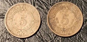 1936-37 MEXICO 5 CENTAVO   L1413 - Picture 1 of 2