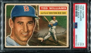 PSA 1.5 FR 1956 TOPPS TED WILLIAMS #5 RED SOX GRAY BACK HOF 70122 SD255 - Picture 1 of 2