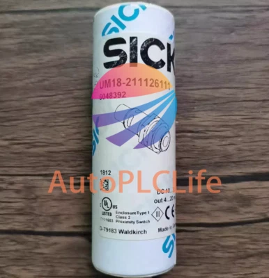 New SICK UM18-211126111 6048392 Ultrasonic Sensor - Image 1 of 4