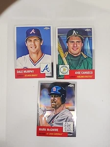 2022 Topps Chrome Platinum Lot-Dale Murphy/Jose Canseco/ Mark Mcgwire - Picture 1 of 4