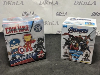 Marvel Avengers Endgame Serie 1 Domez & Caption American Bobble Head Caja Ciega Foto 1 de 4