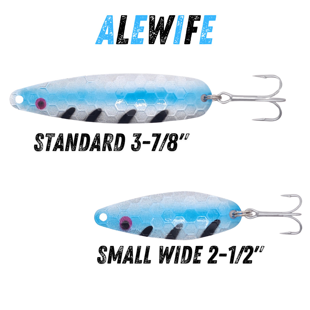 11 Inch 7oz Spoon SEASKY Stainless Steel Saltwater Flutter Spoon Lure - 5  Sizes (5.5" To 11") For Tuna, Salmon, Striped Bass Treble Hook Lure