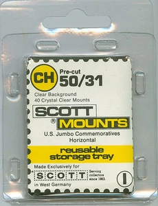 Scott vorgeschnittene Halterungen, Größe 50/31 schwarzer Hintergrund, 1 Packung mit 40 Streifen, SUP9 - Bild 1 von 1