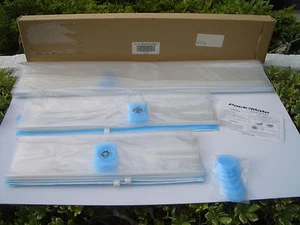 STACK-N-VAC 7 PIECE STORAGE BAGS, BRAND NEW! PERFECT WHEN PACKING FOR TRAVELING! - Picture 1 of 12