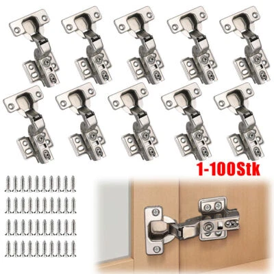 MARKENLOS Topfband 35mm mit Dämpfung Schrank Scharnier Türscharniere Schrank Tür Dämpfer