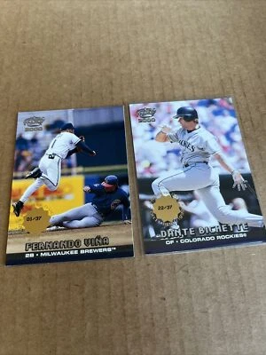 RARE 2000 Pacific PREMIERE SP /37 Dante Bichette #141 & Fernando Vina #239 (c9) - Image 1 of 2
