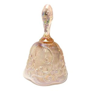 "Campana de vidrio artístico Fenton rosa opalescente iridiscente lirio del valle de colección 6"" H" - Imagen 1 de 4