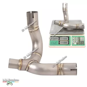 For Ducati Monster 950 937 2021-2023 Titanium Exhaust Connect Pipe Slip On Stock - Picture 1 of 9