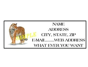 TIGER ADDRESS LABELS COOL!!! #8 - Picture 1 of 1