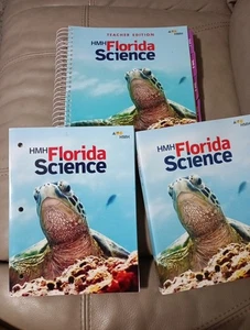 HMH Florida Science Teacher Edition GRADE 3 Bundle With 2 NEW Student Books - Picture 1 of 8