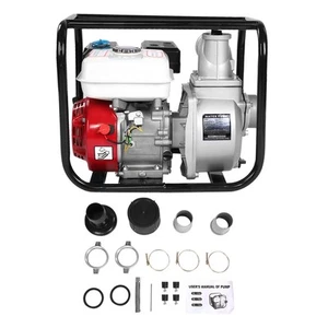 Petrol Gas Water Transfer Pump 6.5HP 3" Irrigation Fire Fighting Hi-Flow c4e3 - Picture 1 of 11