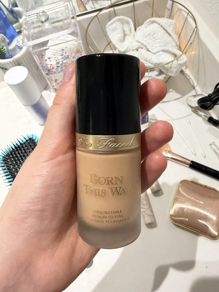 Too Faced BORN THIS WAY  UNDETECTABLE MEDIUM-TO-FULL COVERAGE FOUNDATION NUDE - Image 1 of 2