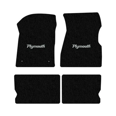 Juego de 4 alfombrillas Lloyd para plumero Plymouth 1970-1976 con transmisión manual, negro Foto 1 de 4