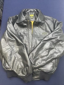 Magnum Hi-Tec Ledermantel Reißverschluss schwarz XL elastische Bündchen und Bund Military - Bild 1 von 15