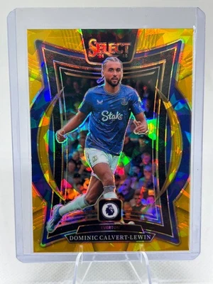 2024-25 Panini Select EPL Dominic Calvert-Lewin Gold Ice Prizm 10/10 SSP #59 - Image 1 of 3