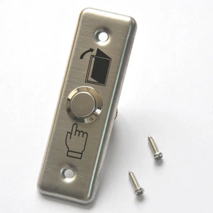 Narrow Style Momentary Exit Button Push Mag Lock Strike Door Release Switch - Picture 1 of 5