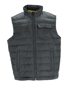 Tommy Hilfiger Mens Green Down Quilted Gilet L Full Zip Pockets All Seasons - Picture 1 of 11