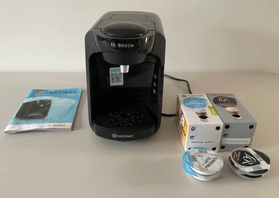 Tassimo Bosch Suny Kaffeevollautomat TAS3102GB Heißgetränke 0,8 l, 1300 W schwarz & Pods - Bild 1 von 4