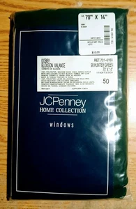 Dobby Blouson Valence * Hunter Green 70" x 14" * JC Penney Home Collection * NOS - Bild 1 von 9