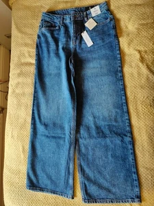 Ladies TU Wide Leg Jeans Size 12 R - Picture 1 of 4
